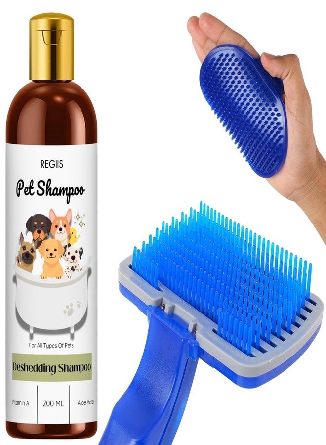 شامبو ريجيس للحيوانات الأليفة، للكلاب وجميع الحيوانات الأليفة، تركيبة لإزالة الشعر الزائد مع فيتامين أ والصبار، 200 مل - Image 1